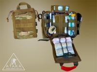 Подсумок аптечки A.M.I.A.K. в закрытом и раскрытом состоянии